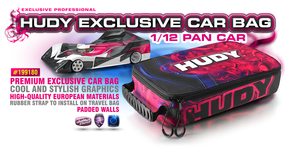 Maggiori informazioni su "HUDY Car Bag - 1/12 Pan Car"	