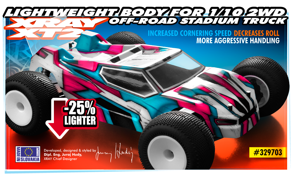 Maggiori informazioni su "Body for 1/10 2WD Off-Road Stadium Truck"	